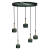 Lampa wisząca ARENA GREEN/GOLD 5xGX53 MLP7769 Milagro