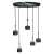 Lampa wisząca ARENA GREEN/GOLD 5xGX53 MLP7769 Milagro
