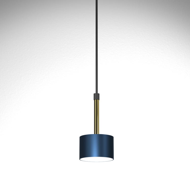 Lampa wisząca ARENA BLUE/GOLD 1xGX53 MLP7772 Milagro