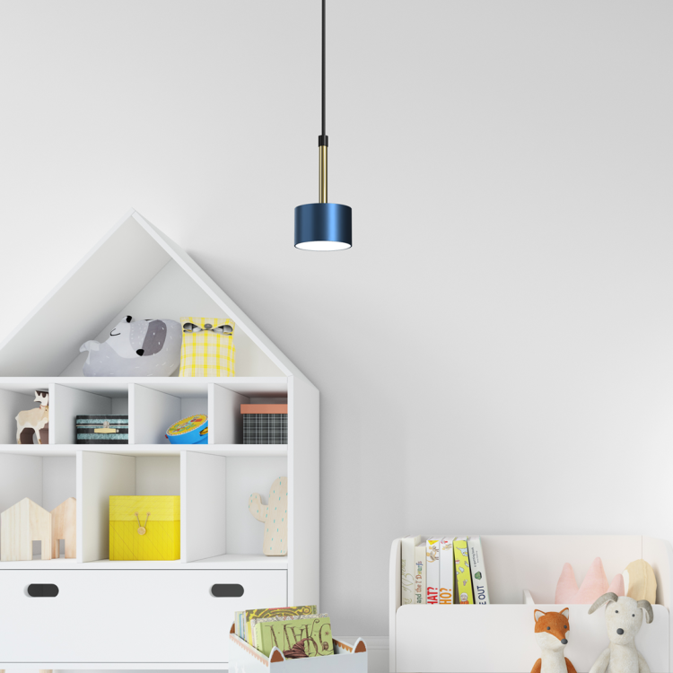 Lampa wisząca ARENA BLUE/GOLD 1xGX53 MLP7772 Milagro