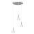Lampa wisząca ARENA WHITE/SILVER 3xGX53 MLP7780 Milagro