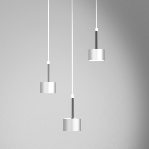 Lampa wisząca ARENA WHITE/SILVER 3xGX53 MLP7780 Milagro