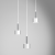Lampa wisząca ARENA WHITE/SILVER 3xGX53 MLP7780 Milagro