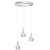 Lampa wisząca ARENA WHITE/SILVER 3xGX53 MLP7780 Milagro