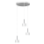 Lampa wisząca ARENA WHITE/SILVER 3xGX53 MLP7780 Milagro