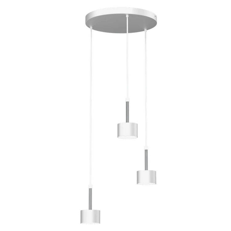 Lampa wisząca ARENA WHITE/SILVER 3xGX53 MLP7780 Milagro