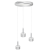 Lampa wisząca ARENA WHITE/SILVER 3xGX53 MLP7780 Milagro