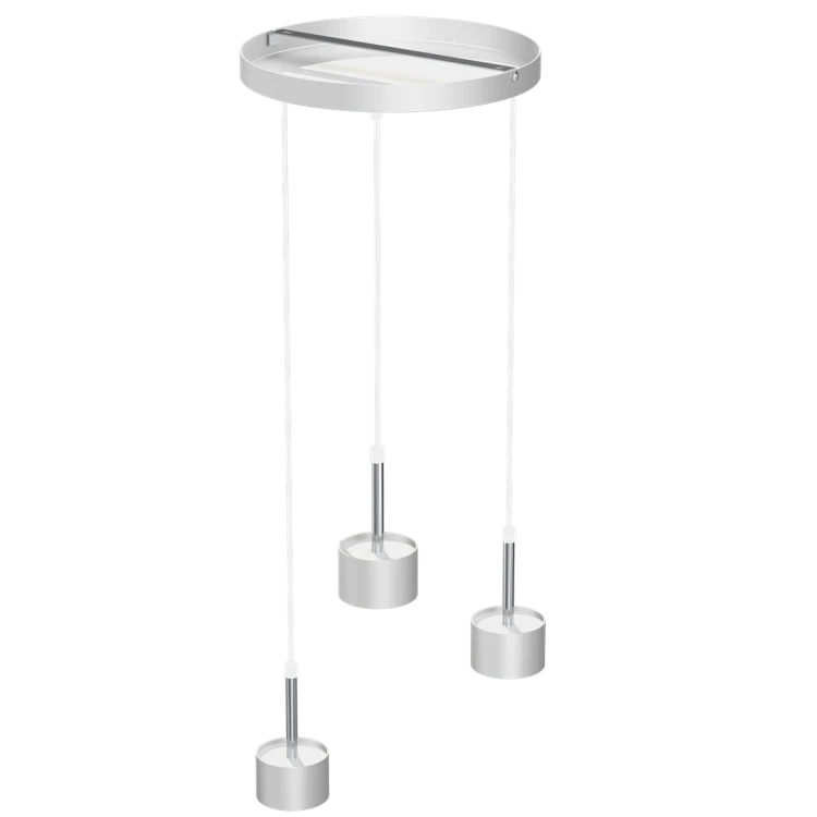 Lampa wisząca ARENA WHITE/SILVER 3xGX53 MLP7780 Milagro