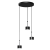 Lampa wisząca ARENA BLACK/SILVER 3xGX53 MLP7786 Milagro