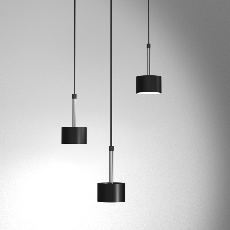 Lampa wisząca ARENA BLACK/SILVER 3xGX53 MLP7786 Milagro