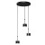 Lampa wisząca ARENA BLACK/SILVER 3xGX53 MLP7786 Milagro