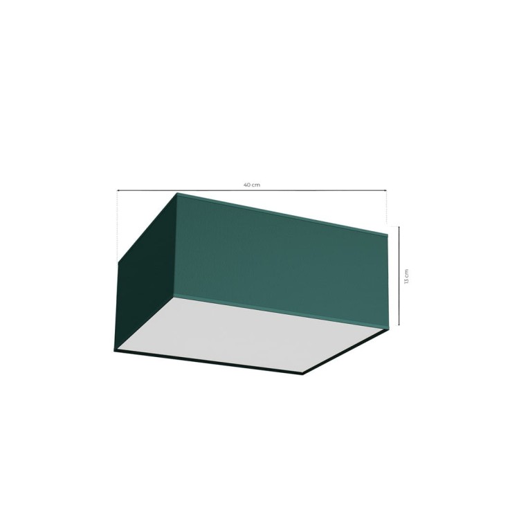Lampa sufitowa VERDE GREEN kwadrat 2xE27 MLP7874 Milagro