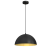 Lampa sufitowa wisząca Industrialna Loft BETA BLACK/GOLD 1xE27 35cm MLP7896 Milagro nowoczesna oprawa oświetleniowa metal żyrandol do Kuchni Jadalni nad stół blat wyspę czarny czarna złoty złota czarno złota zwis Inspiracje Premium