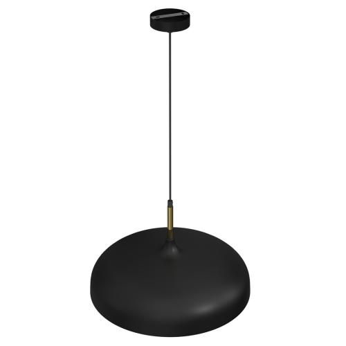Lampa wisząca LINCOLN BLACK/GOLD 1xE27 45cm MLP7898 Milagro