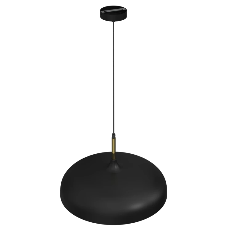 Lampa wisząca LINCOLN BLACK/GOLD 1xE27 45cm MLP7898 Milagro