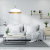 Lampa wisząca LINCOLN WHITE/GOLD 1xE27 45cm MLP7899 Milagro