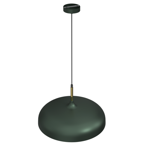 Lampa wisząca LINCOLN GREEN/GOLD 1xE27 45cm MLP7900 Milagro