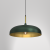 Lampa wisząca LINCOLN GREEN/GOLD 1xE27 45cm MLP7900 Milagro