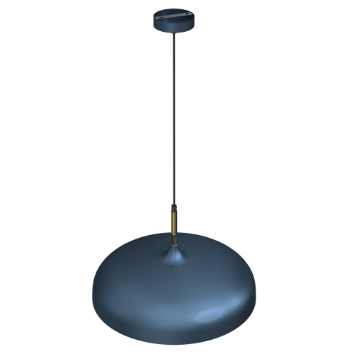 Lampa wisząca LINCOLN BLUE/GOLD 1xE27 45cm MLP7901 Milagro