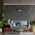 Lampa wisząca LINCOLN BLUE/GOLD 1xE27 45cm MLP7901 Milagro
