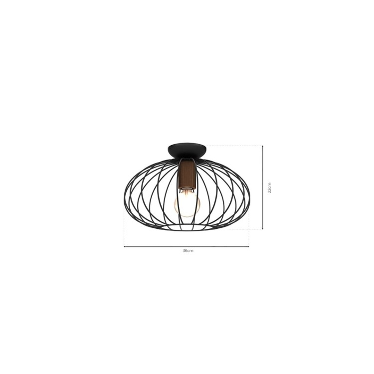 Lampa sufitowa MERIDIANO 1xE27 MLP7958 Milagro