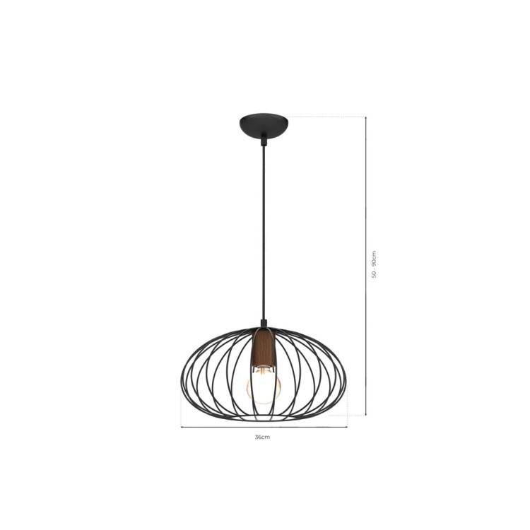 Lampa wisząca MERIDIANO 1xE27 MLP7959 Milagro
