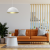 Lampa sufitowa wisząca Industrialna Loft BETA WHITE/GOLD 1xE27 45cm MLP7974 Milagro nowoczesna oprawa oświetleniowa metal żyrandol do Kuchni Jadalni nad stół blat wyspę biały biała złoty złota biało złota zwis Inspiracje Premium