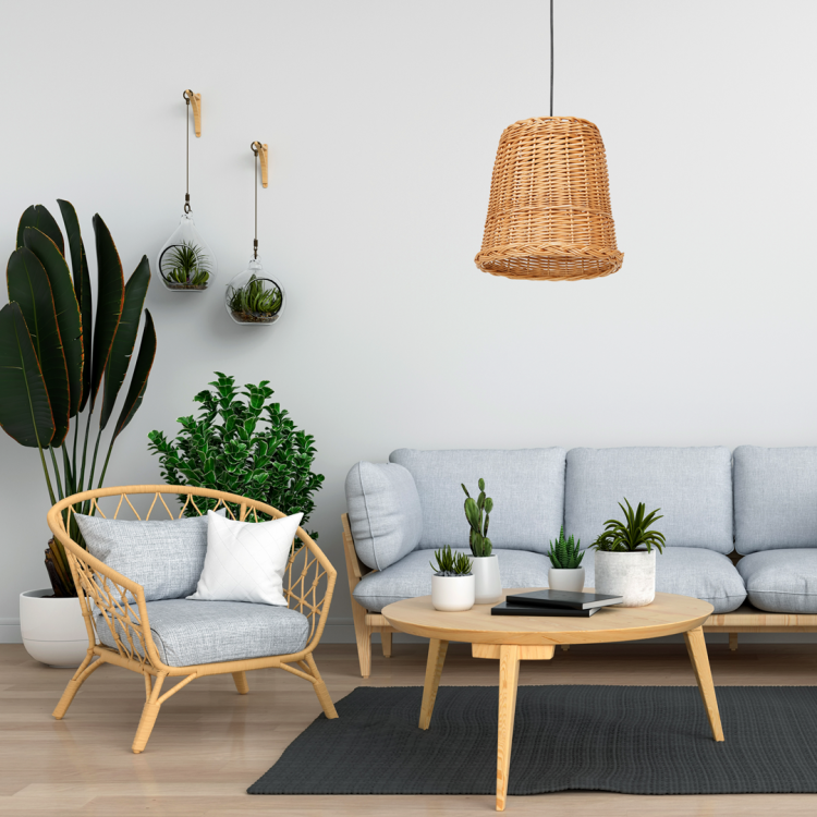 Lampa wisząca VIMINI NATURAL WOOD 1xE27 MLP7990 Milagro
