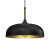 Lampa wisząca LINCOLN BLACK/GOLD 1xE27 35cm MLP8030 Milagro