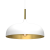 Lampa wisząca LINCOLN WHITE/GOLD 1xE27 35cm MLP8031 Milagro