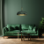 Lampa wisząca LINCOLN GREEN/GOLD 1xE27 35cm MLP8032 Milagro