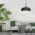 Lampa wisząca LINCOLN GREEN/GOLD 1xE27 35cm MLP8032 Milagro
