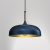 Lampa wisząca LINCOLN BLUE/GOLD 1xE27 35cm MLP8033 Milagro