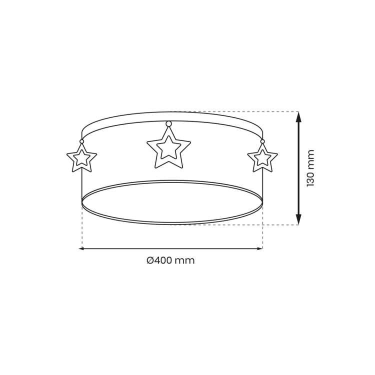 Lampa sufitowa STAR 2xE27 MLP8281 Milagro