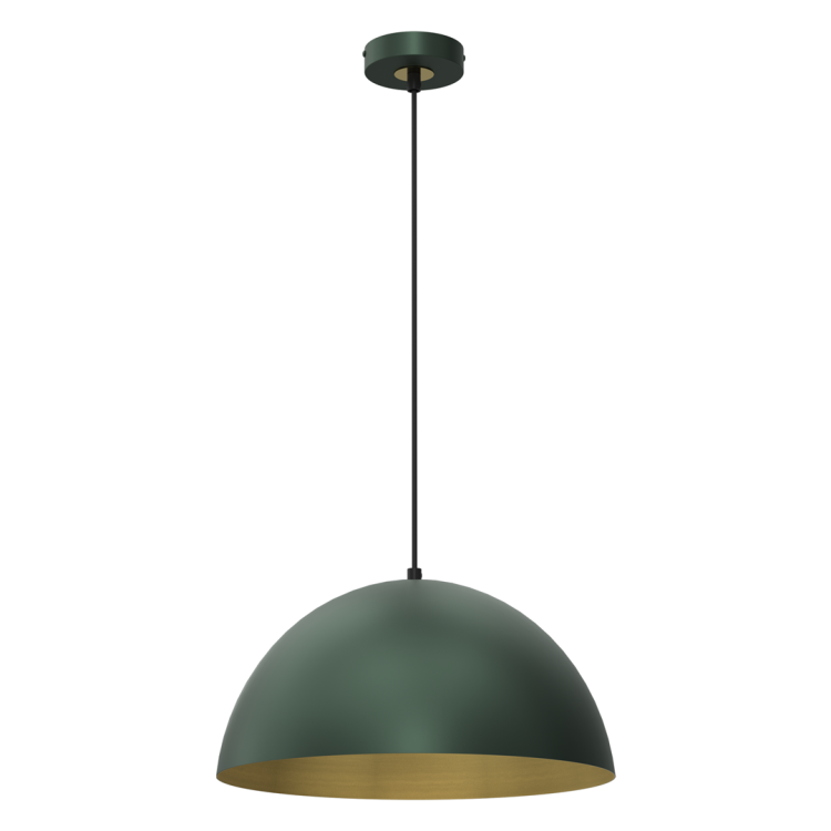 Lampa sufitowa wisząca Industrialna Loft BETA GREEN/GOLD 1xE27 35cm MLP8286 Milagro nowoczesna oprawa oświetleniowa metal żyrandol do Kuchni Jadalni nad stół blat wyspę zielony zielona złoty złota zielono złota zwis Inspiracje Premium