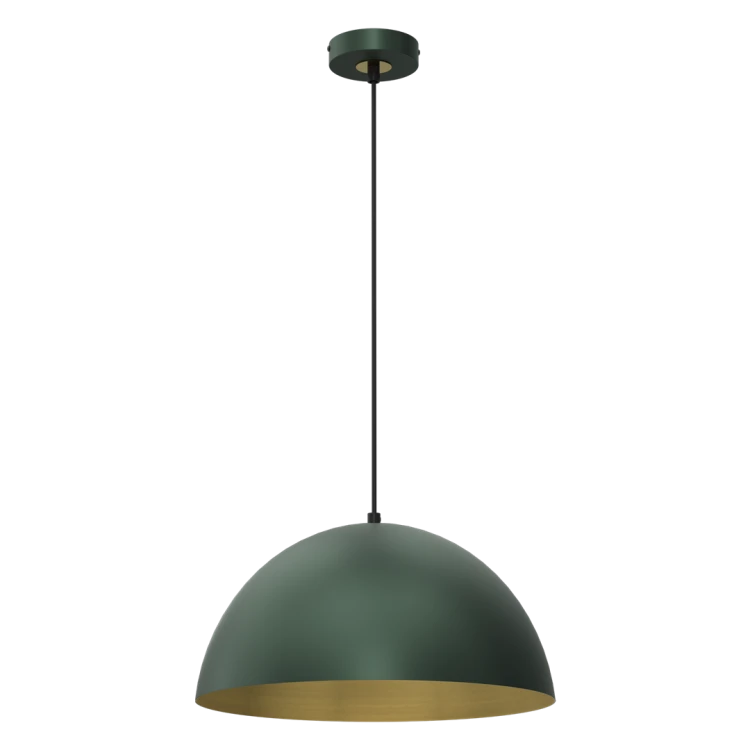 Lampa sufitowa wisząca Industrialna Loft BETA GREEN/GOLD 1xE27 35cm MLP8286 Milagro nowoczesna oprawa oświetleniowa metal żyrandol do Kuchni Jadalni nad stół blat wyspę zielony zielona złoty złota zielono złota zwis Inspiracje Premium