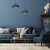 Lampa sufitowa wisząca Industrialna Loft BETA NAVY BLUE/GOLD 1xE27 35cm MLP8288 Milagro nowoczesna oprawa oświetleniowa metal żyrandol do Kuchni Jadalni nad stół blat wyspę granatowy granatowa złoty złota granatowo złota zwis Inspiracje Premium