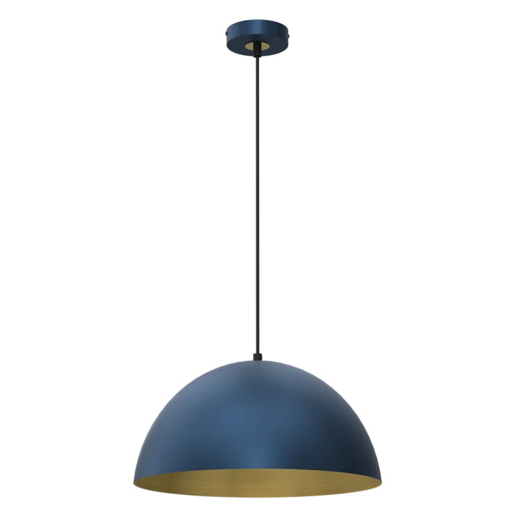 Lampa sufitowa wisząca Industrialna Loft BETA NAVY BLUE/GOLD 1xE27 35cm MLP8288 Milagro nowoczesna oprawa oświetleniowa metal żyrandol do Kuchni Jadalni nad stół blat wyspę granatowy granatowa złoty złota granatowo złota zwis Inspiracje Premium