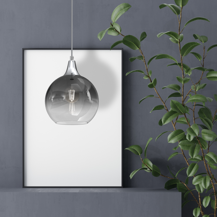Lampa wisząca MONTE SILVER fi 200 1xE27 MLP8320 Milagro