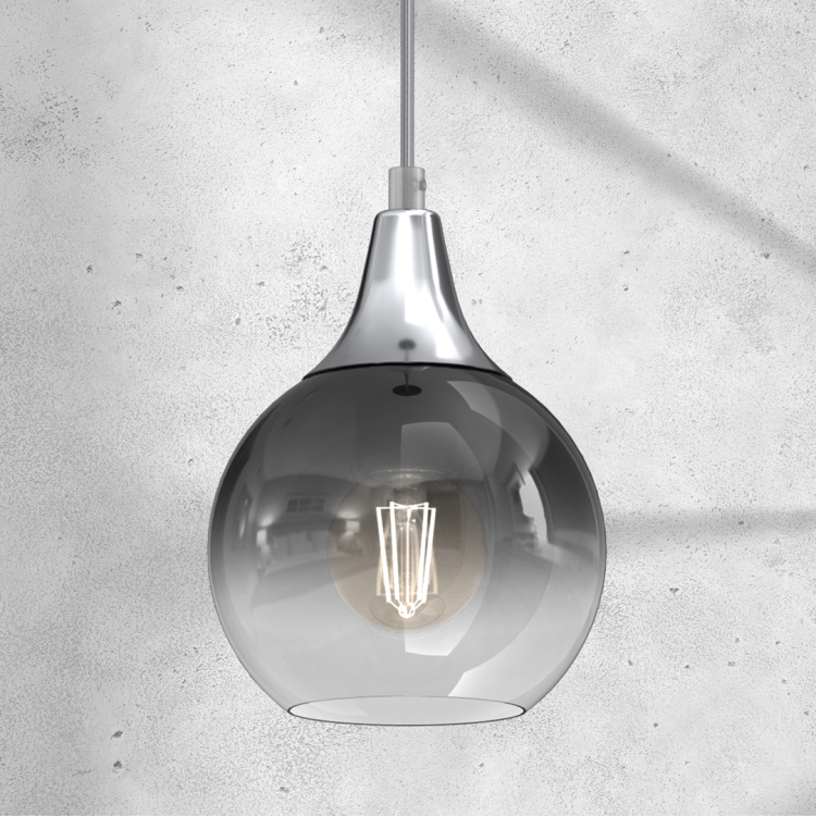 Lampa wisząca MONTE SILVER fi 150 1xE27 MLP8321 Milagro