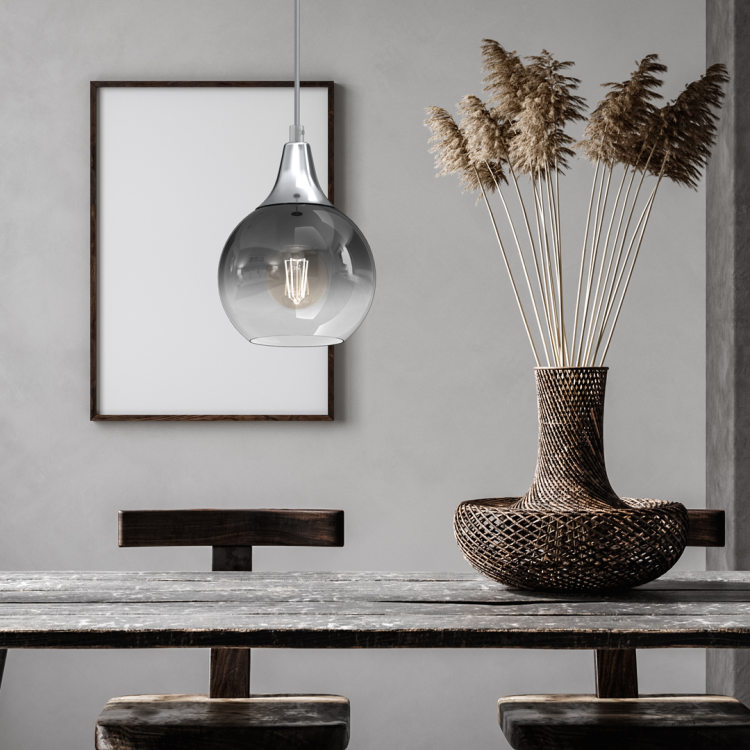 Lampa wisząca MONTE SILVER fi 150 1xE27 MLP8321 Milagro