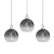 Lampa wisząca MONTE SILVER 3xE27 MLP8322 Milagro