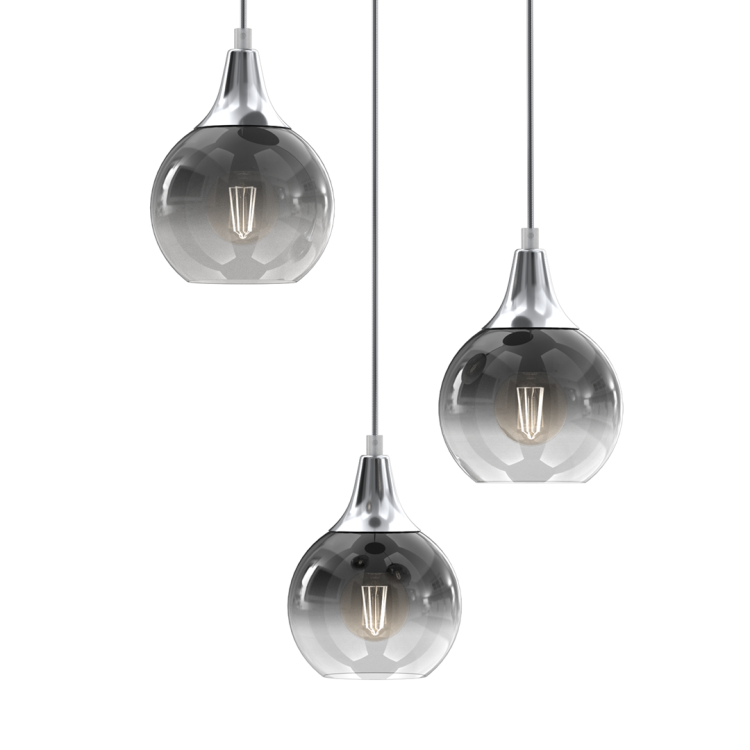 Lampa wisząca MONTE SILVER 3xE27 MLP8323 Milagro