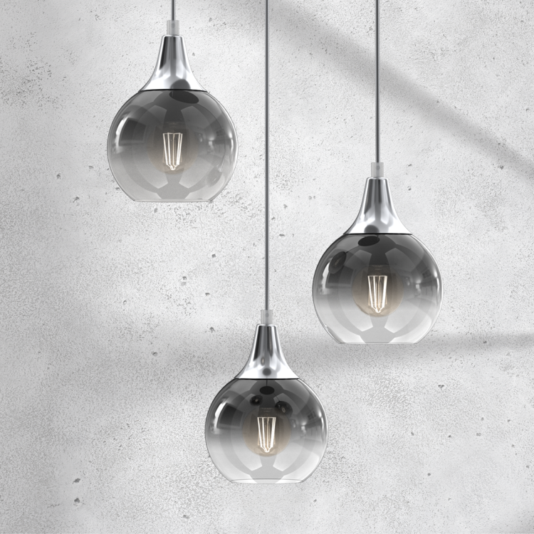 Lampa wisząca MONTE SILVER 3xE27 MLP8323 Milagro