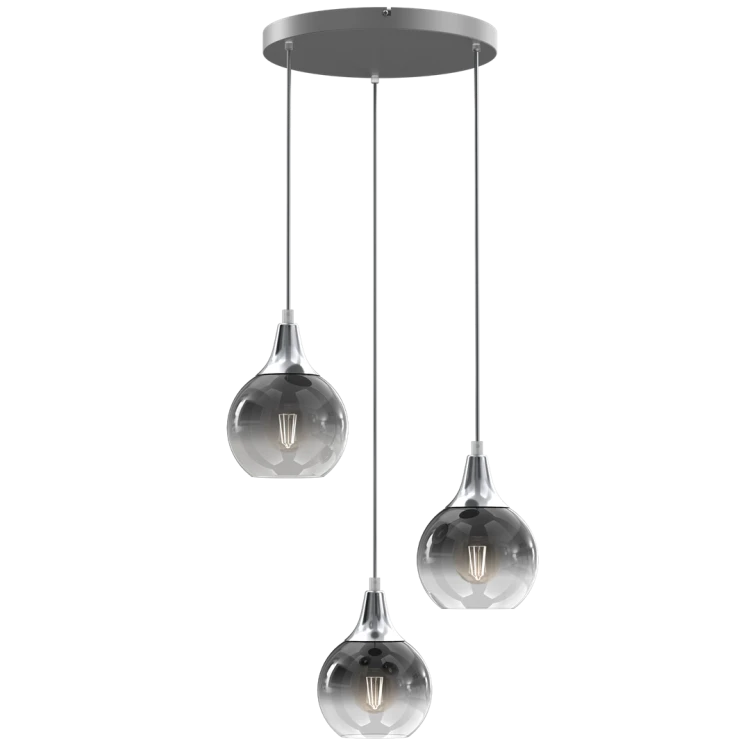 Lampa wisząca MONTE SILVER 3xE27 MLP8323 Milagro