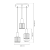 Lampa wisząca CRISTAL 3xE27 MLP8362 Milagro