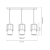 Lampa wisząca BLANCO 3xE27 MLP8365 Milagro