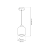 Lampa wisząca SOMBRA AMBER 1xE27 MLP8370 Milagro