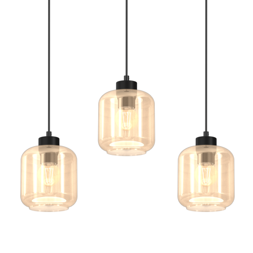 Lampa wisząca SOMBRA AMBER 3xE27 MLP8371 Milagro