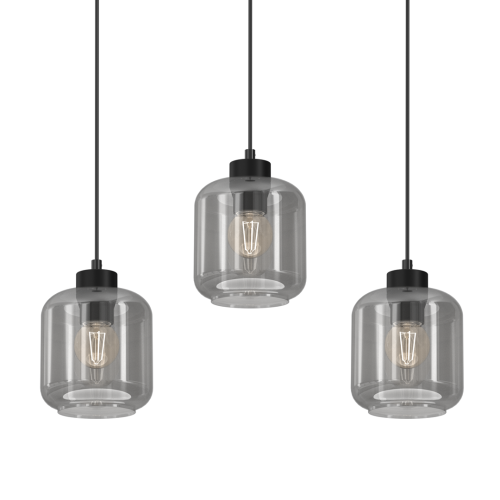 Lampa wisząca SOMBRA SMOKED  3xE27 MLP8374 Milagro
